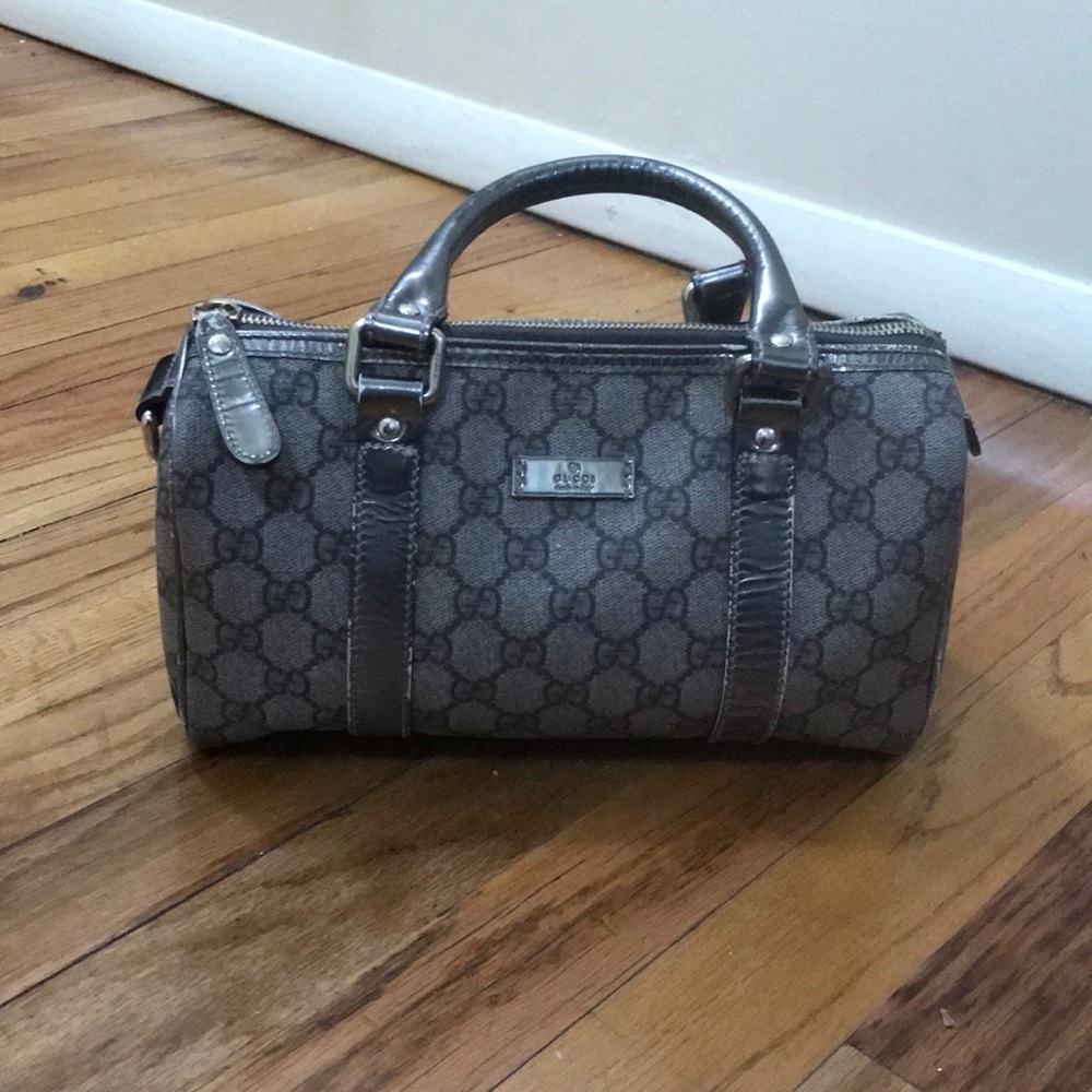 Gucci GG Supreme Boston Canvas Bag (Small)